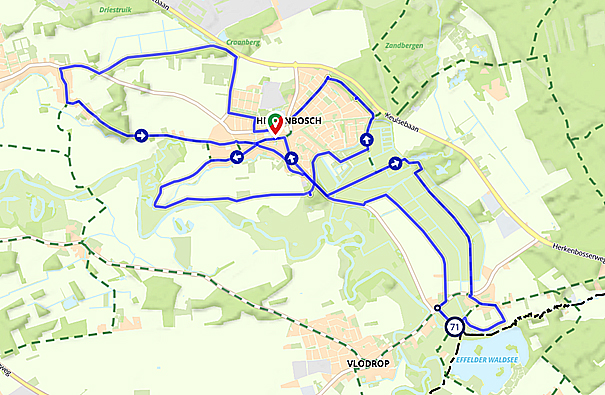 Route Herkenbosch-Etsberg Route Herkenbosch